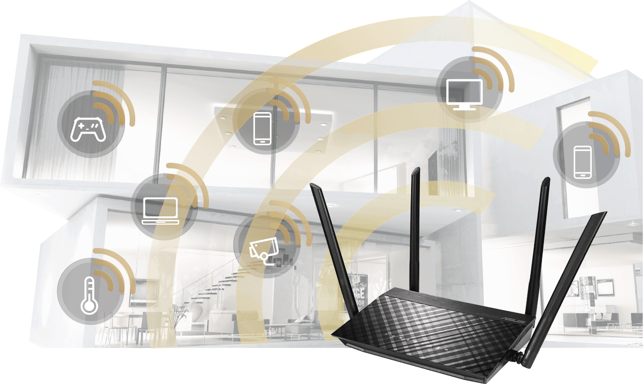 Extend Seamless AiMesh WiFi System.